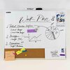 Bazic Products Aluminum Framed Magnetic Dry Erase/Cork Combo Board, 16in. x 20in. 6053
